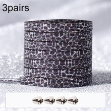 Load image into Gallery viewer, 3pairs Elastic No Tie Shoelaces Metal Lock Dazzling Color Laces