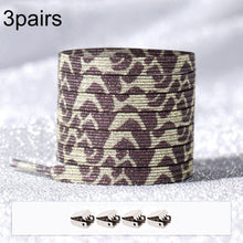 Load image into Gallery viewer, 3pairs Elastic No Tie Shoelaces Metal Lock Dazzling Color Laces