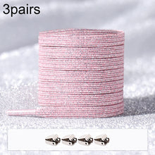 Load image into Gallery viewer, 3pairs Elastic No Tie Shoelaces Metal Lock Dazzling Color Laces