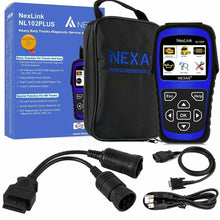 Load image into Gallery viewer, NexLink NL102P Diesel Mechanical Heavy Truck Car 2 In 1 Car Scanner OBD2 Detection, NexLink NL102P