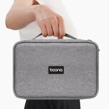 Load image into Gallery viewer, Baona Multifunctional Earphone Data Cable Digital Storage Bag, Spec:, Single-layer (Gray), Single-layer (Black), 2-layer (Gray), 2-layer (Black), Single-Layer Box (Gray), Single-Layer Box (Black), 2-layer Box (Gray), 2-layer Box (Black), XL (Gray)     ...