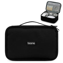 Load image into Gallery viewer, Baona Multifunctional Earphone Data Cable Digital Storage Bag, Spec:, Single-layer (Gray), Single-layer (Black), 2-layer (Gray), 2-layer (Black), Single-Layer Box (Gray), Single-Layer Box (Black), 2-layer Box (Gray), 2-layer Box (Black), XL (Gray)     ...