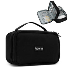 Load image into Gallery viewer, Baona Multifunctional Earphone Data Cable Digital Storage Bag, Spec:, Single-layer (Gray), Single-layer (Black), 2-layer (Gray), 2-layer (Black), Single-Layer Box (Gray), Single-Layer Box (Black), 2-layer Box (Gray), 2-layer Box (Black), XL (Gray)     ...