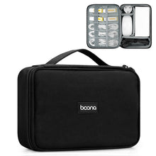 Load image into Gallery viewer, Baona Multifunctional Earphone Data Cable Digital Storage Bag, Spec:, Single-layer (Gray), Single-layer (Black), 2-layer (Gray), 2-layer (Black), Single-Layer Box (Gray), Single-Layer Box (Black), 2-layer Box (Gray), 2-layer Box (Black), XL (Gray)     ...