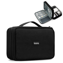 Load image into Gallery viewer, Baona Multifunctional Earphone Data Cable Digital Storage Bag, Spec:, Single-layer (Gray), Single-layer (Black), 2-layer (Gray), 2-layer (Black), Single-Layer Box (Gray), Single-Layer Box (Black), 2-layer Box (Gray), 2-layer Box (Black), XL (Gray)     ...