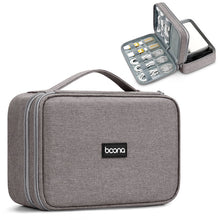 Load image into Gallery viewer, Baona Multifunctional Earphone Data Cable Digital Storage Bag, Spec:, Single-layer (Gray), Single-layer (Black), 2-layer (Gray), 2-layer (Black), Single-Layer Box (Gray), Single-Layer Box (Black), 2-layer Box (Gray), 2-layer Box (Black), XL (Gray)     ...