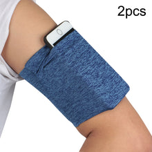 Load image into Gallery viewer, 2pcs Outdoor Fitness Mobile Phone Arm Bag Sports Elastic Armbands