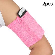 Load image into Gallery viewer, 2pcs Outdoor Fitness Mobile Phone Arm Bag Sports Elastic Armbands