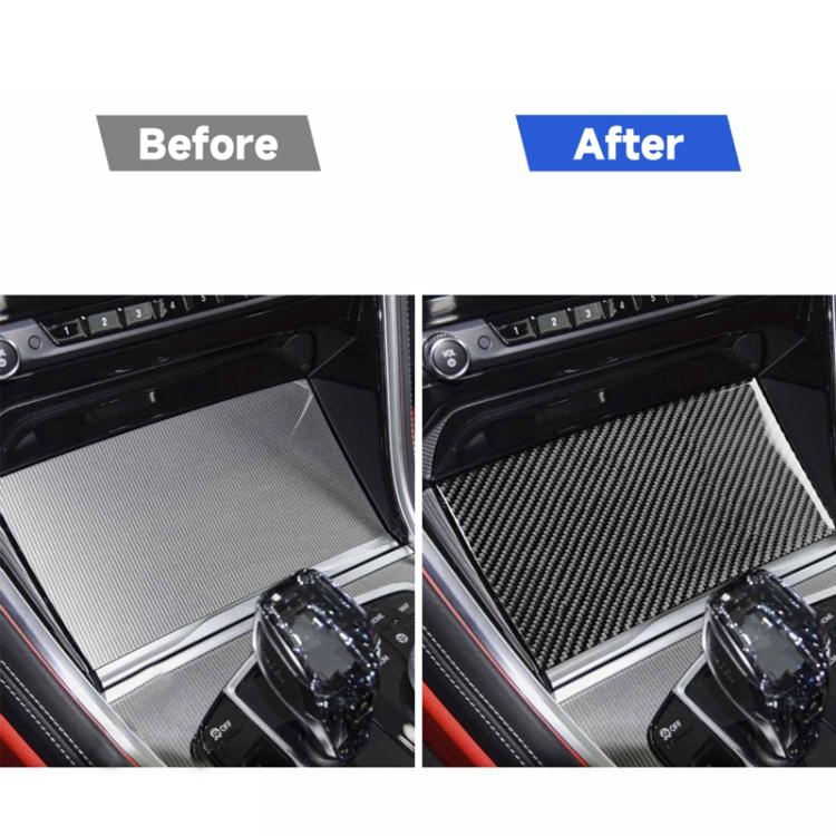 For 2019-2024 BMW 8 Series G14 Right-hand Drive Central Control Storage Box Sliding Panel Sticker, Right-hand Drive