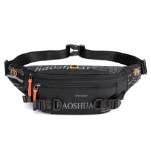 Load image into Gallery viewer, HAOSHUAI 5132 Outdoor Men Waist Bag Sports Running Chest Bag, 5132 Camouflage, 5132 Dark Blue, 5132 Black, 5132 Army Green, 5132 Dark Green
