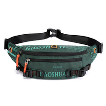 Load image into Gallery viewer, HAOSHUAI 5132 Outdoor Men Waist Bag Sports Running Chest Bag, 5132 Camouflage, 5132 Dark Blue, 5132 Black, 5132 Army Green, 5132 Dark Green