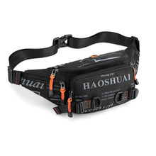 Load image into Gallery viewer, HAOSHUAI 5135 Outdoor Men Waist Bag Waterproof Nylon Cloth Men Bag, 5135 Dark Blue, 5135 Black, 5135 Army Green, 5135 Dark Green, 5135 Camouflage