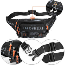 Load image into Gallery viewer, HAOSHUAI 5135 Outdoor Men Waist Bag Waterproof Nylon Cloth Men Bag, 5135 Dark Blue, 5135 Black, 5135 Army Green, 5135 Dark Green, 5135 Camouflage