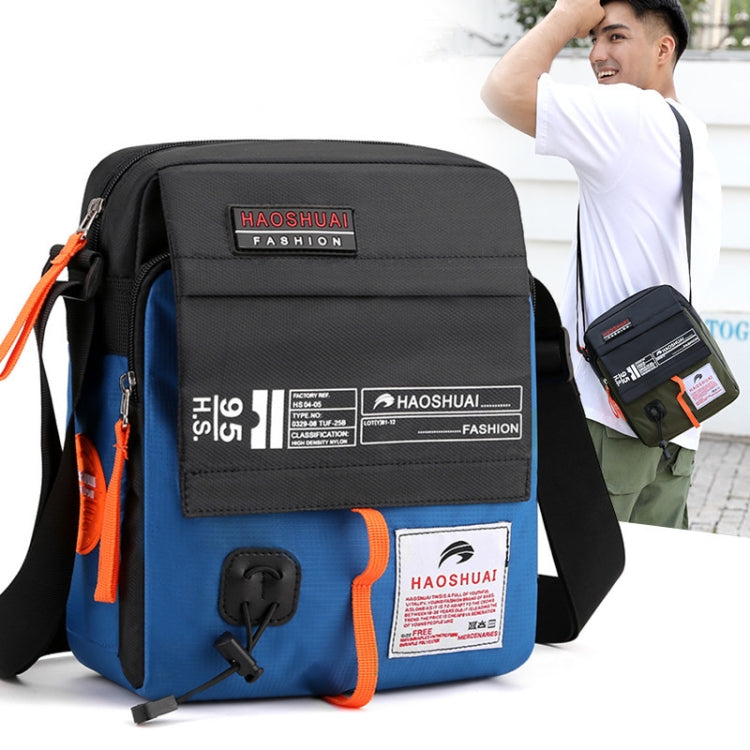 HAOSHUAI 206 Men Crossbody Bag Sports Casual Shoulder Bag