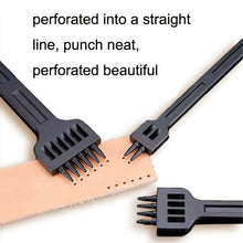 Load image into Gallery viewer, ER061 DIY Hand-sewn Leather Round Punch Tools Alloy Steel Platoons Rushing, Style:, 4mm Set, 5mm Set, 6mm Set, 4mm-2 Holes, 4mm-4 Holes, 4mm-6 Holes, 5mm-2 Holes, 5mm-4 Holes, 5mm-6 Holes, 6mm-2 Holes, 6mm-4 Holes, 6mm-6 Holes