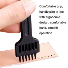 Load image into Gallery viewer, ER061 DIY Hand-sewn Leather Round Punch Tools Alloy Steel Platoons Rushing, Style:, 4mm Set, 5mm Set, 6mm Set, 4mm-2 Holes, 4mm-4 Holes, 4mm-6 Holes, 5mm-2 Holes, 5mm-4 Holes, 5mm-6 Holes, 6mm-2 Holes, 6mm-4 Holes, 6mm-6 Holes