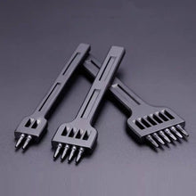 Load image into Gallery viewer, ER061 DIY Hand-sewn Leather Round Punch Tools Alloy Steel Platoons Rushing, Style:, 4mm Set, 5mm Set, 6mm Set, 4mm-2 Holes, 4mm-4 Holes, 4mm-6 Holes, 5mm-2 Holes, 5mm-4 Holes, 5mm-6 Holes, 6mm-2 Holes, 6mm-4 Holes, 6mm-6 Holes