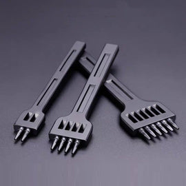 ER061 DIY Hand-sewn Leather Round Punch Tools Alloy Steel Platoons Rushing, Style:, 4mm Set, 5mm Set, 6mm Set, 4mm-2 Holes, 4mm-4 Holes, 4mm-6 Holes, 5mm-2 Holes, 5mm-4 Holes, 5mm-6 Holes, 6mm-2 Holes, 6mm-4 Holes, 6mm-6 Holes