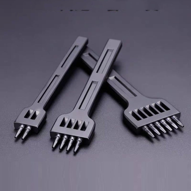 ER061 DIY Hand-sewn Leather Round Punch Tools Alloy Steel Platoons Rushing, Style:, 4mm Set, 5mm Set, 6mm Set, 4mm-2 Holes, 4mm-4 Holes, 4mm-6 Holes, 5mm-2 Holes, 5mm-4 Holes, 5mm-6 Holes, 6mm-2 Holes, 6mm-4 Holes, 6mm-6 Holes