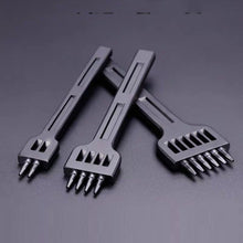 Load image into Gallery viewer, ER061 DIY Hand-sewn Leather Round Punch Tools Alloy Steel Platoons Rushing, Style:, 4mm Set, 5mm Set, 6mm Set, 4mm-2 Holes, 4mm-4 Holes, 4mm-6 Holes, 5mm-2 Holes, 5mm-4 Holes, 5mm-6 Holes, 6mm-2 Holes, 6mm-4 Holes, 6mm-6 Holes