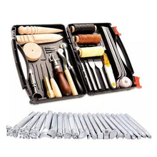 Load image into Gallery viewer, Handmade Leather DIY Tool Set Sewing Craft Tool Set, 48 In 1 Set