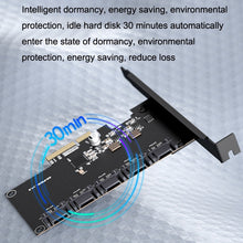 Load image into Gallery viewer, SATA3.0 Rotary Card Computer Desktop Solid State Hard Disk, Style:, PCIE X4 To 5 Ports, PCIE X1 To 8 Ports, PCIE X1 To 10 Ports, PCIE X1 To 16 Ports, PCI-E1 To 4