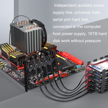 Load image into Gallery viewer, SATA3.0 Rotary Card Computer Desktop Solid State Hard Disk, Style:, PCIE X4 To 5 Ports, PCIE X1 To 8 Ports, PCIE X1 To 10 Ports, PCIE X1 To 16 Ports, PCI-E1 To 4