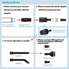 Load image into Gallery viewer, 8 In 1 Universal Vacuum Cleaner Accessories Multi-Function Small Suction Head Cleaning Brush, 8 In 1