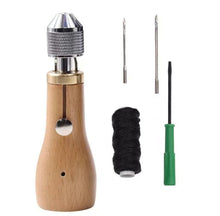 Load image into Gallery viewer, Leather Hand Seam Sewing Machine DIY Leather Carving Stitching Tool Device, A, B