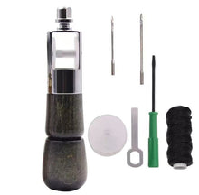Load image into Gallery viewer, Leather Hand Seam Sewing Machine DIY Leather Carving Stitching Tool Device, A, B