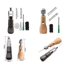 Load image into Gallery viewer, Leather Hand Seam Sewing Machine DIY Leather Carving Stitching Tool Device, A, B
