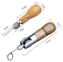 Load image into Gallery viewer, Leather Hand Seam Sewing Machine DIY Leather Carving Stitching Tool Device, A, B