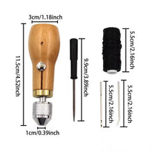 Load image into Gallery viewer, Leather Hand Seam Sewing Machine DIY Leather Carving Stitching Tool Device, A, B