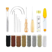 Load image into Gallery viewer, DIY Leather Craft Tool Set Canvas Wire Needle Hand Sewing Leather Tool Set, ER013 29 In 1