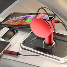 Load image into Gallery viewer, 3 In 1 40W Fast Charging Dual Cable Retractable Car Charger, 40W
