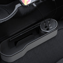 Load image into Gallery viewer, Car Seat Clip Organizer Multifunctional Car Charger, Specification:, Carbon Fiber, Wireless Charge
