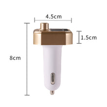 Load image into Gallery viewer, B9 Smart Digital Display Dual USB Bluetooth Car Charger with Hands-free Call Function