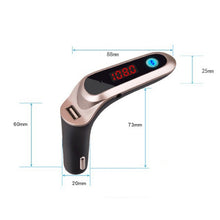 Load image into Gallery viewer, S7 Smart Digital Display Music Player Calling Car Charger, S7 Black, S7 Silver, S7 Gold, S7 Rose Gold