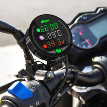 Load image into Gallery viewer, 9-24V LED Night Vision Motorcycle Modification Instrument, Morfayer YL-M05 4 In 1 Water Temperature Model, Morfayer YL-M05 5 In 1 Water Temperature Model, Morfayer YL-M05 5 In 1 Environmental Temperature Model                                           ...