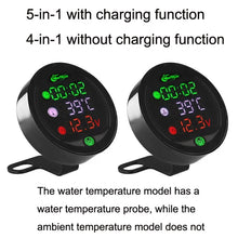 Load image into Gallery viewer, 9-24V LED Night Vision Motorcycle Modification Instrument, Morfayer YL-M05 4 In 1 Water Temperature Model, Morfayer YL-M05 5 In 1 Water Temperature Model, Morfayer YL-M05 5 In 1 Environmental Temperature Model                                           ...