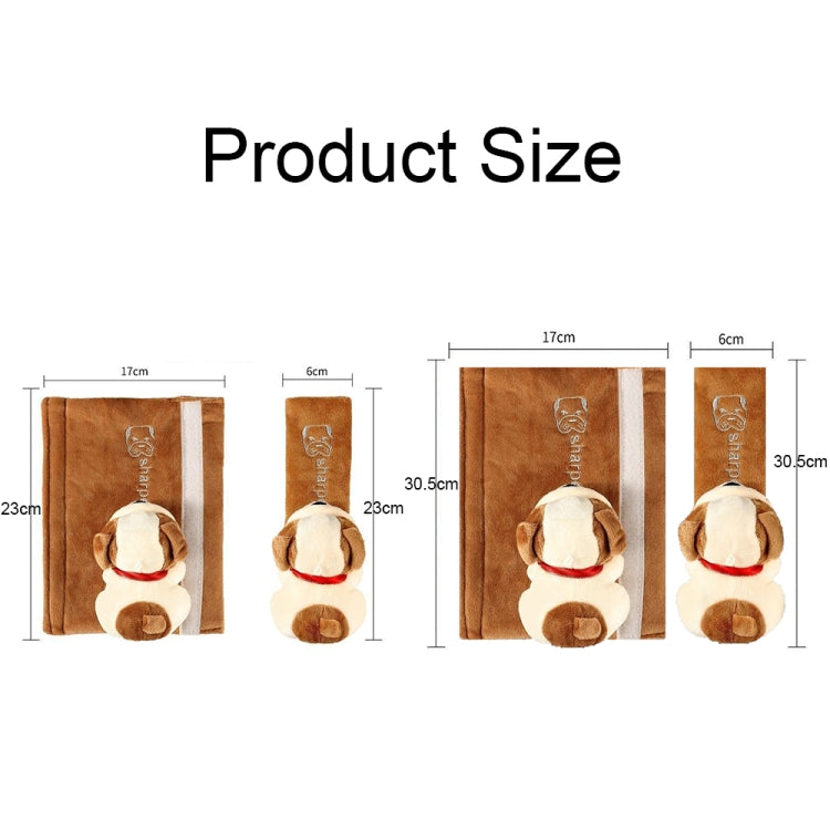 002 Cute Cartoon Thicked Seat Belt Anti-Strangled Protective Cushion, Length:, 30.5cm (Brown Dog), 30.5cm (Beige Dog), 30.5cm (Gray Cat), 30.5cm (Pink Cat), 30.5cm (Gray Fox), 30.5cm (Bear), 23cm (Brown Dog), 23cm (Beige Dog), 23cm (Gray Cat)          ...