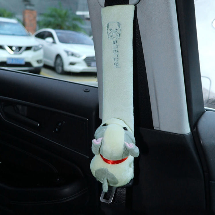 002 Cute Cartoon Thicked Seat Belt Anti-Strangled Protective Cushion, Length:, 30.5cm (Brown Dog), 30.5cm (Beige Dog), 30.5cm (Gray Cat), 30.5cm (Pink Cat), 30.5cm (Gray Fox), 30.5cm (Bear), 23cm (Brown Dog), 23cm (Beige Dog), 23cm (Gray Cat)          ...