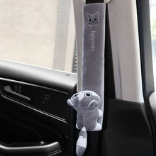 Load image into Gallery viewer, 002 Cute Cartoon Thicked Seat Belt Anti-Strangled Protective Cushion, Length:, 30.5cm (Brown Dog), 30.5cm (Beige Dog), 30.5cm (Gray Cat), 30.5cm (Pink Cat), 30.5cm (Gray Fox), 30.5cm (Bear), 23cm (Brown Dog), 23cm (Beige Dog), 23cm (Gray Cat)          ...