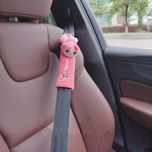 Load image into Gallery viewer, 002 Cute Cartoon Thicked Seat Belt Anti-Strangled Protective Cushion, Length:, 30.5cm (Brown Dog), 30.5cm (Beige Dog), 30.5cm (Gray Cat), 30.5cm (Pink Cat), 30.5cm (Gray Fox), 30.5cm (Bear), 23cm (Brown Dog), 23cm (Beige Dog), 23cm (Gray Cat)          ...