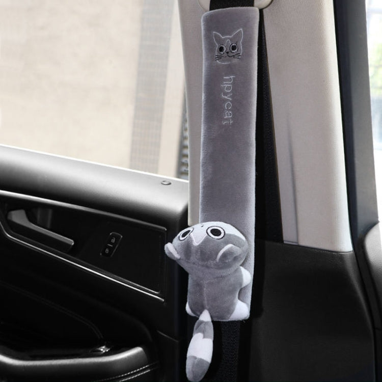 002 Cute Cartoon Thicked Seat Belt Anti-Strangled Protective Cushion, Length:, 30.5cm (Brown Dog), 30.5cm (Beige Dog), 30.5cm (Gray Cat), 30.5cm (Pink Cat), 30.5cm (Gray Fox), 30.5cm (Bear), 23cm (Brown Dog), 23cm (Beige Dog), 23cm (Gray Cat)          ...