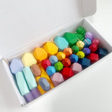 Load image into Gallery viewer, Children Early Teachings Stack Stone Building Blocks Wood Stack Stone Toys