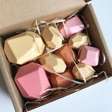 Load image into Gallery viewer, Children Early Teachings Stack Stone Building Blocks Wood Stack Stone Toys