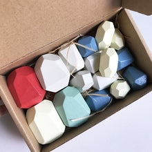 Load image into Gallery viewer, Children Early Teachings Stack Stone Building Blocks Wood Stack Stone Toys
