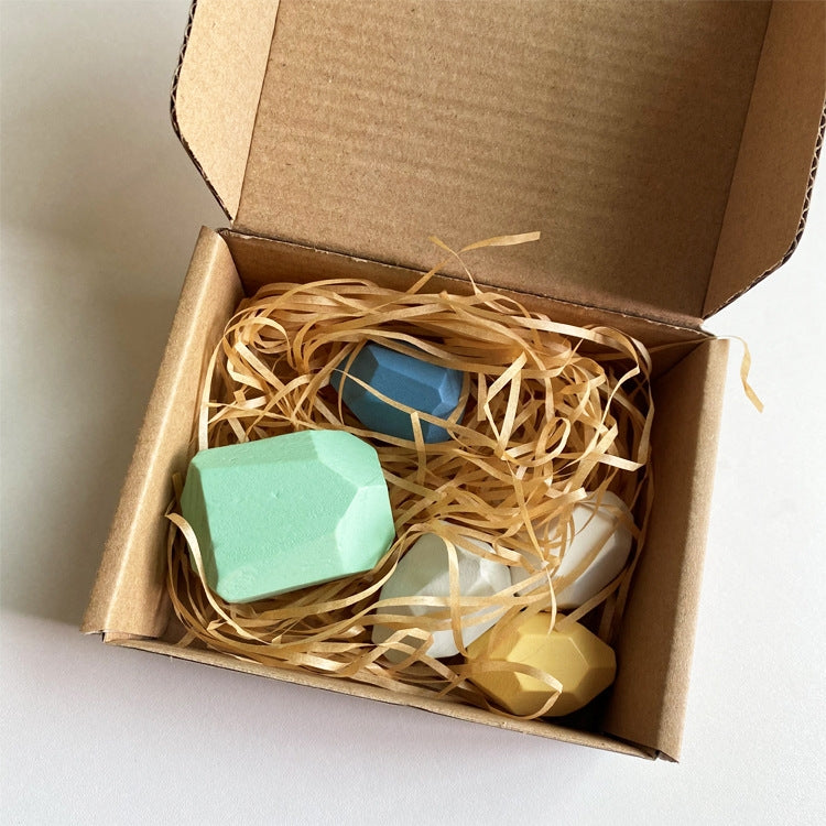 Children Early Teachings Stack Stone Building Blocks Wood Stack Stone Toys