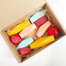 Load image into Gallery viewer, Children Early Teachings Stack Stone Building Blocks Wood Stack Stone Toys